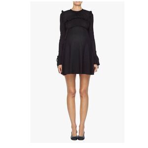 Bianca Balti Maternity Collection- The Wonderland Dress, Black and Silver Lurex,